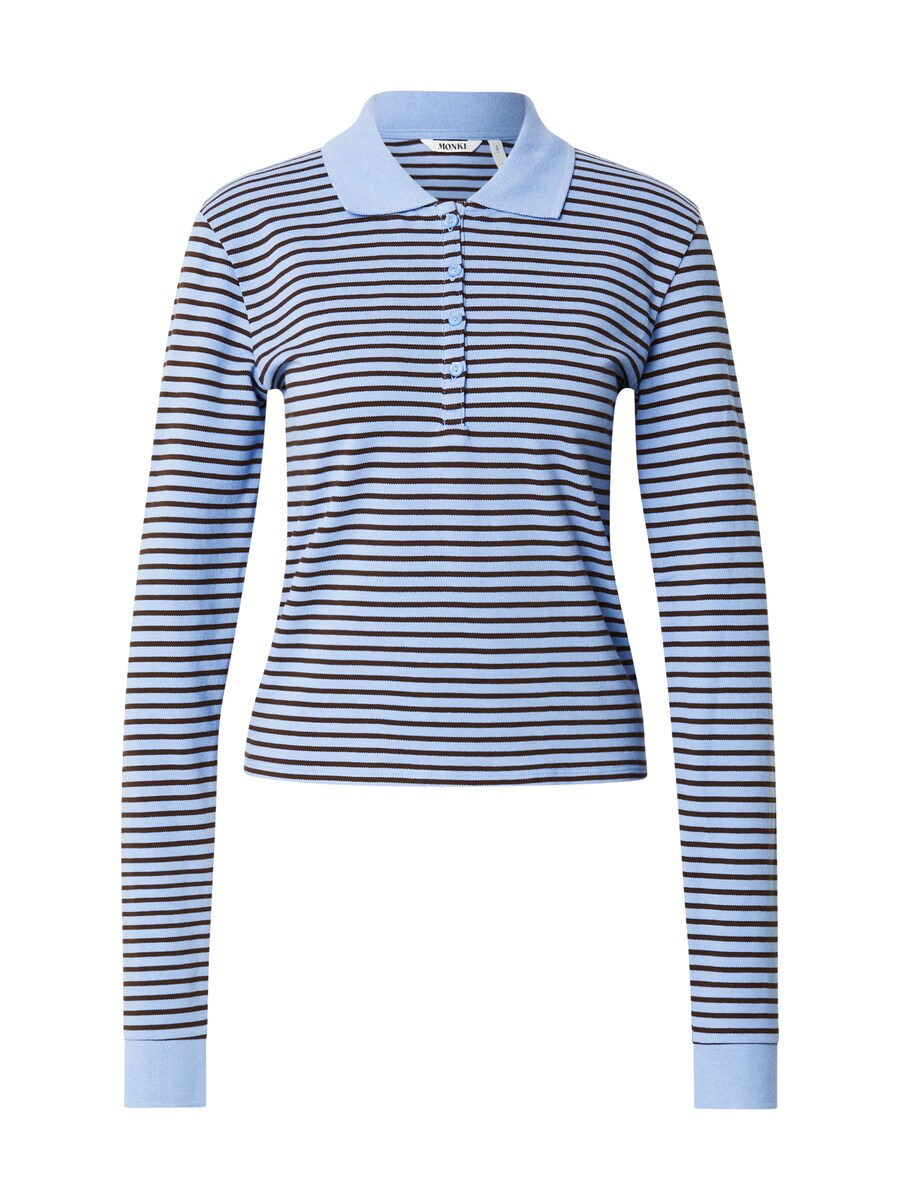 

Рубашка Monki, цвет Sky blue/Brown