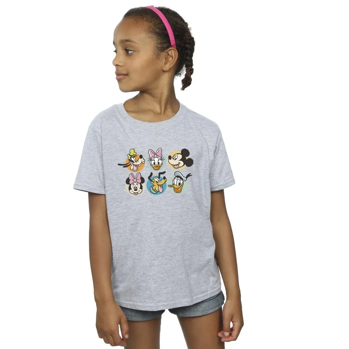 Футболка Mickey Mouse and Friends из хлопка Disney, серый
