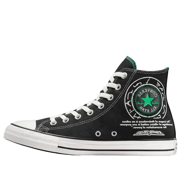 

Кроссовки x dungeons & dragons chuck taylor all star high 'black green' Converse, черный