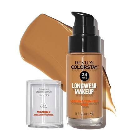 

Жидкая тональная основа Revlon ColorStay для комбинированной и жирной кожи SPF 15, медово-бежевый, 1,0 унции