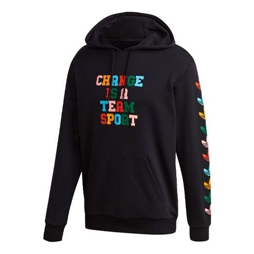 

Толстовка adidas originals Cts Multi Hdy Multi-Color Alphabet Printing Pullover Black, мультиколор