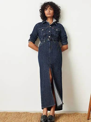 

Юбка со столбиком до щиколотки Levi's, цвет Partly Masked - Dark Wash