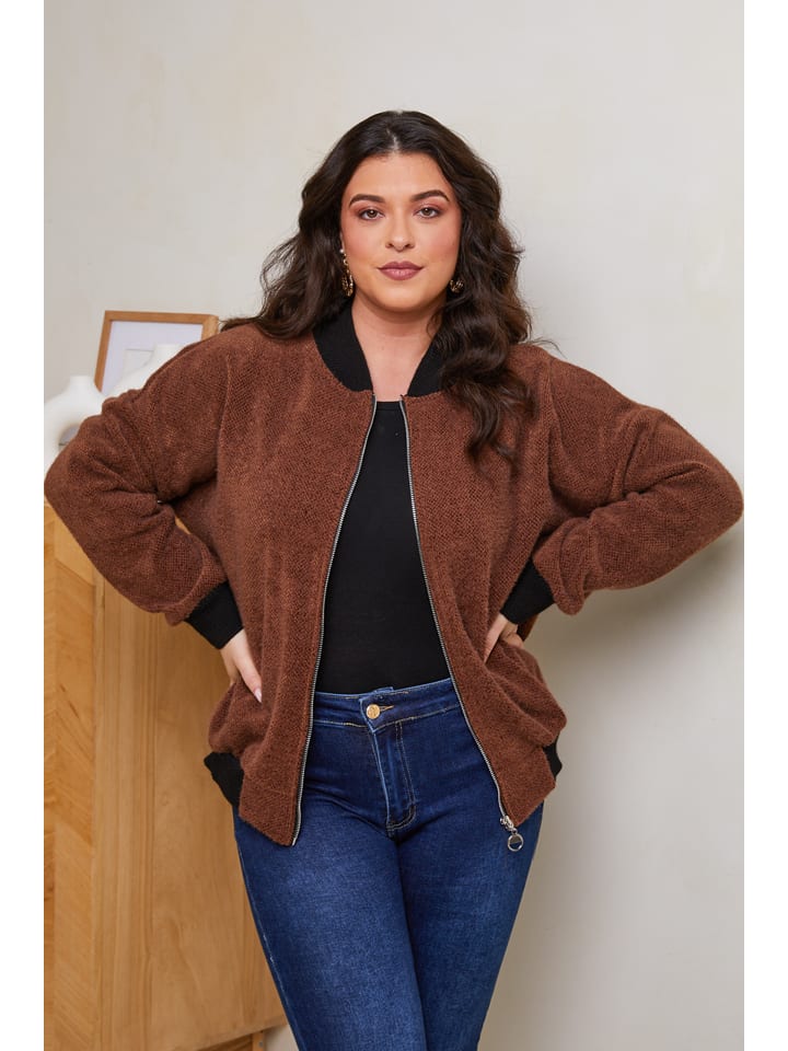 

Блузон Curvy Lady, коричневый