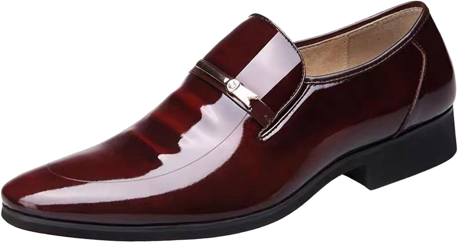 

Мужские деловые кожаные туфли HINDOLA, повседневные кожаные туфли для мужчин, классические кожаные туфли для мужчин, коричневый