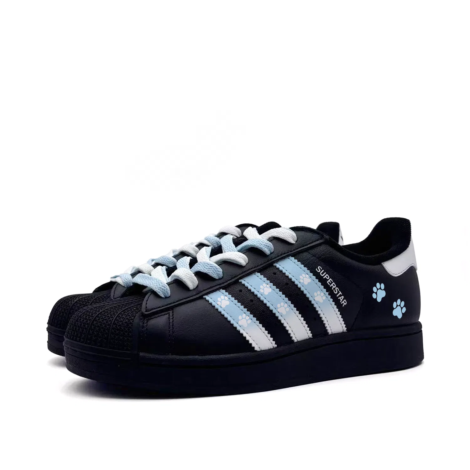 Кроссовки детские Superstar 2 Adidas Originals синие — фото 4