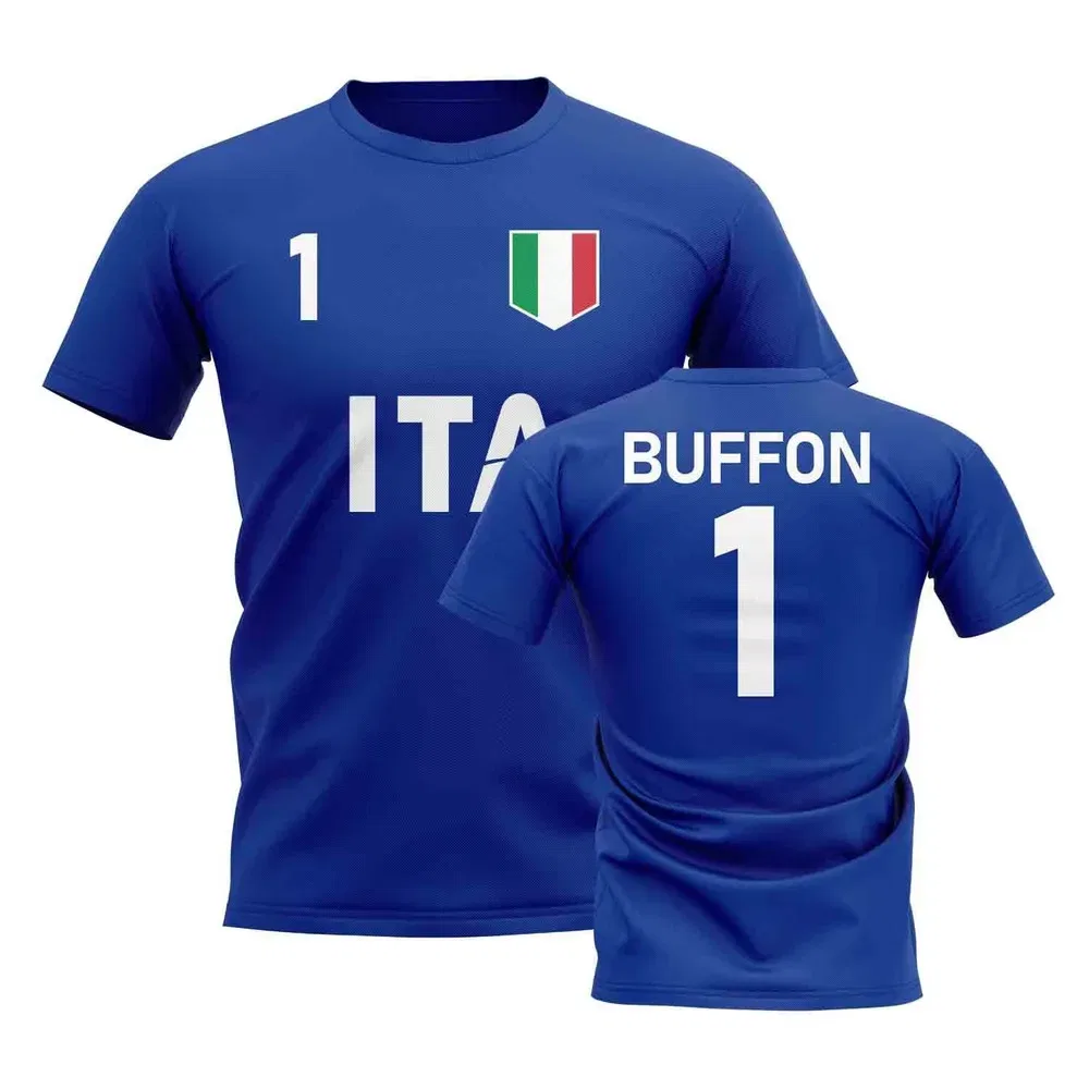Футболка с принтом Gianluigi Buffon Italy, темно-синий — фото 2