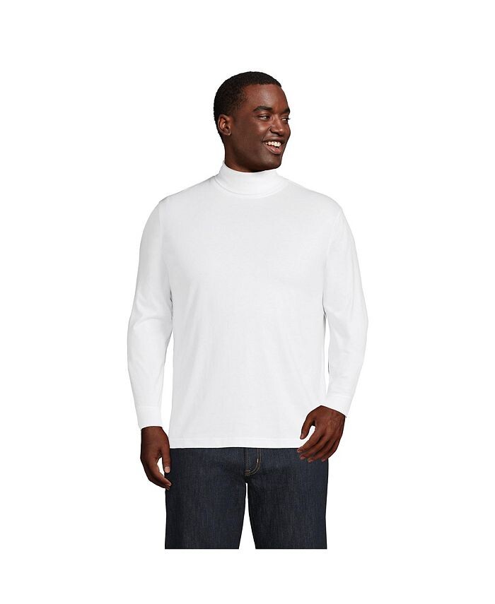 

Футболка с высоким воротником Super-T Tall Lands' End, белый
