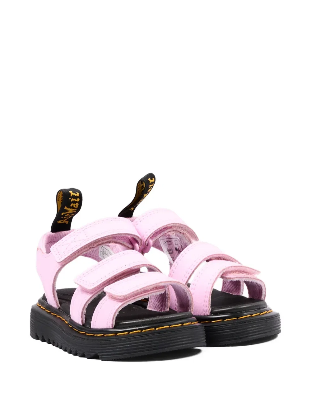 Сандалии Klaire Athena с ремешками Dr. Martens Kids, розовый