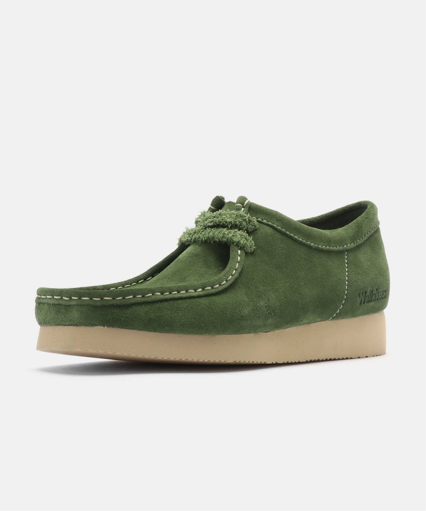 Сапоги Clarks Wallabee 2604 26182222 Herringbone, green — фото 2