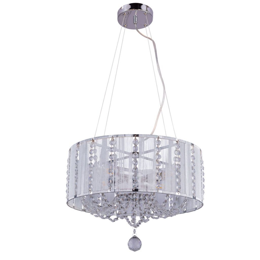 

Подвесной светильник, кристаллы, хром, серебро, H 130 см Globo Lighting