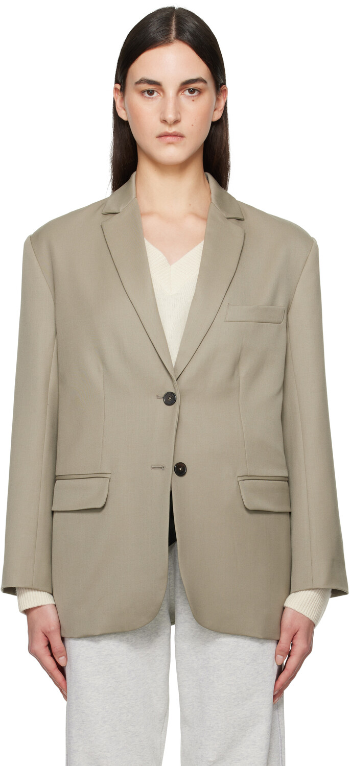 

Блейзер цвета хаки Куинн ANINE BING, Green khaki