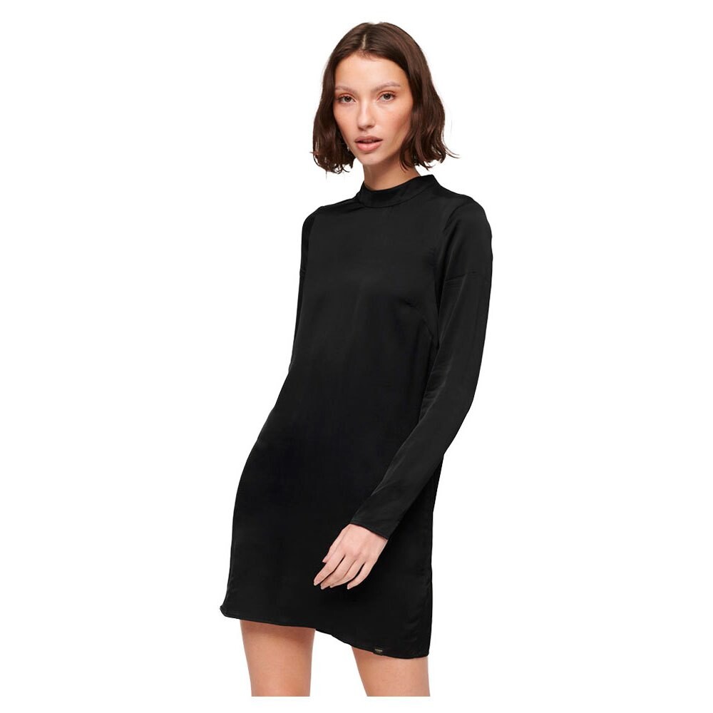 

Платье Superdry Satin Mock Neck, черный