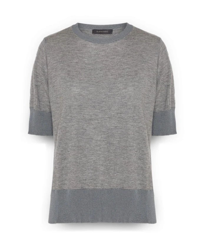 

Шерстяной свитер с короткими рукавами Elena Mirã², серый