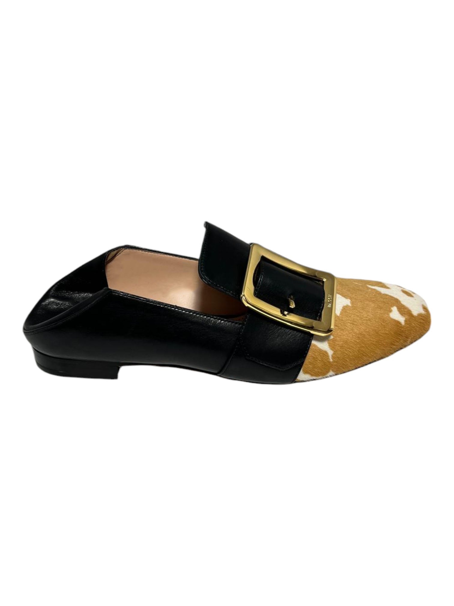 Bally Janelle 6225887 Женские белые/черные мокасины Pony Кожа — фото 3