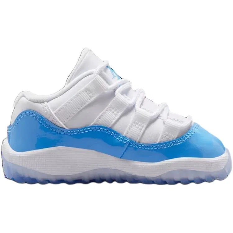 Кроссовки для малышей Air Jordan 11 Low бело-синие Jordan — фото 3