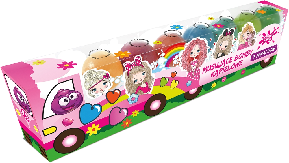 

Грузовик для вечеринок, шипящие пузырьки для ванны Chlapu Chlap, vaikams 7× 50 гр