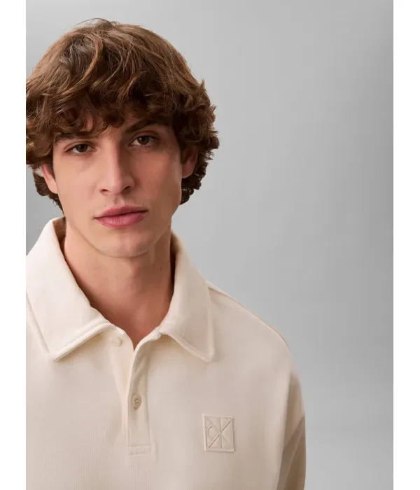 Полюс relaxed fit Calvin Klein, кремовый — фото 4