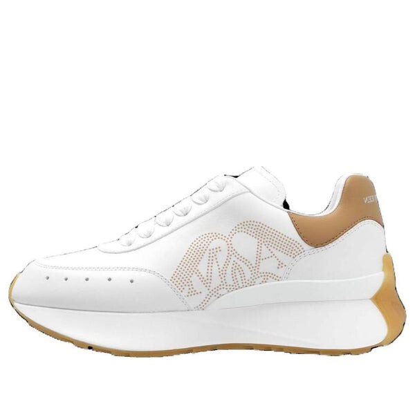 Кроссовки sprint runner sneakers 'tan white' Alexander Mcqueen, белый