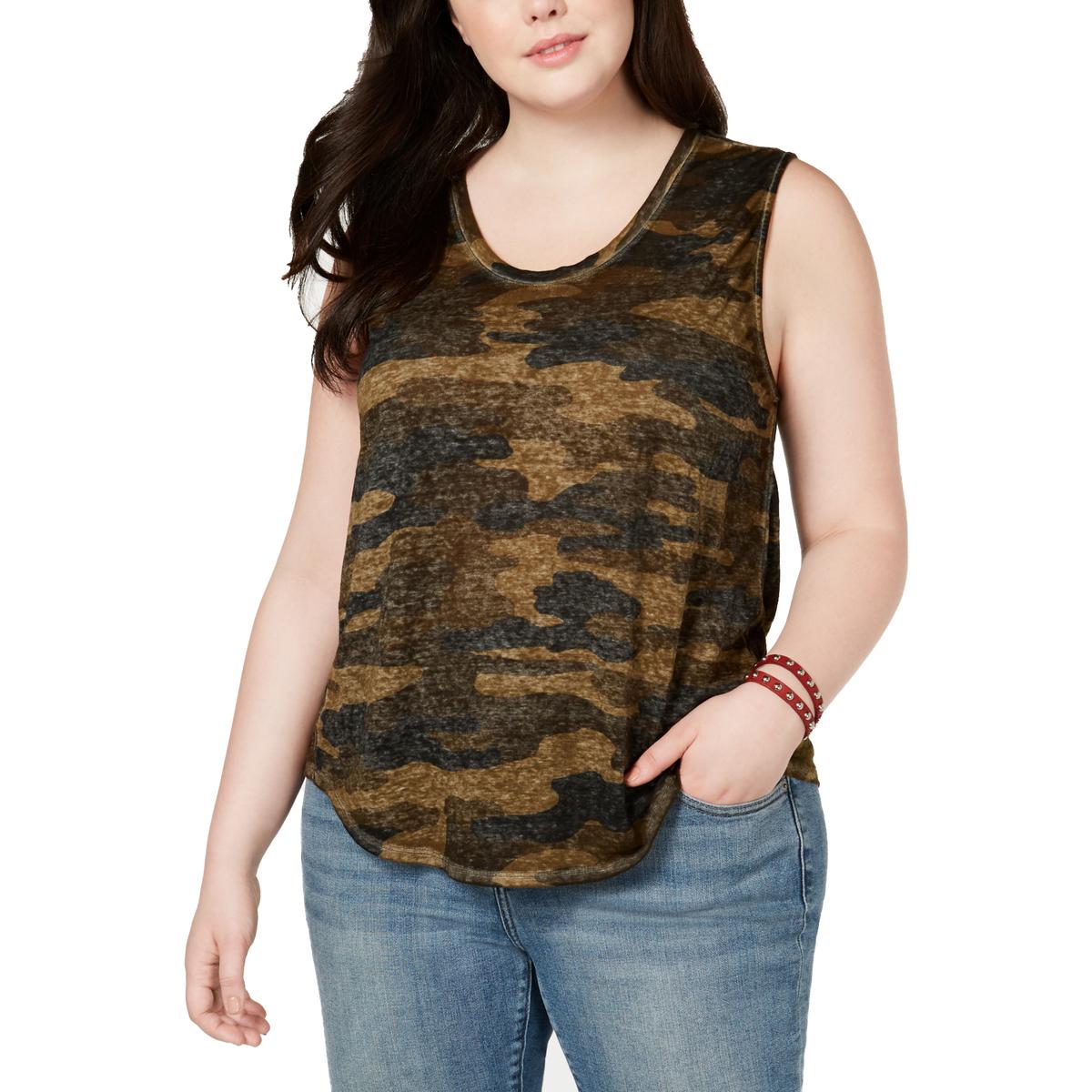 

Плюс Женская камуфляжная прозрачная майка Muscle Lucky Brand, цвет camouflage