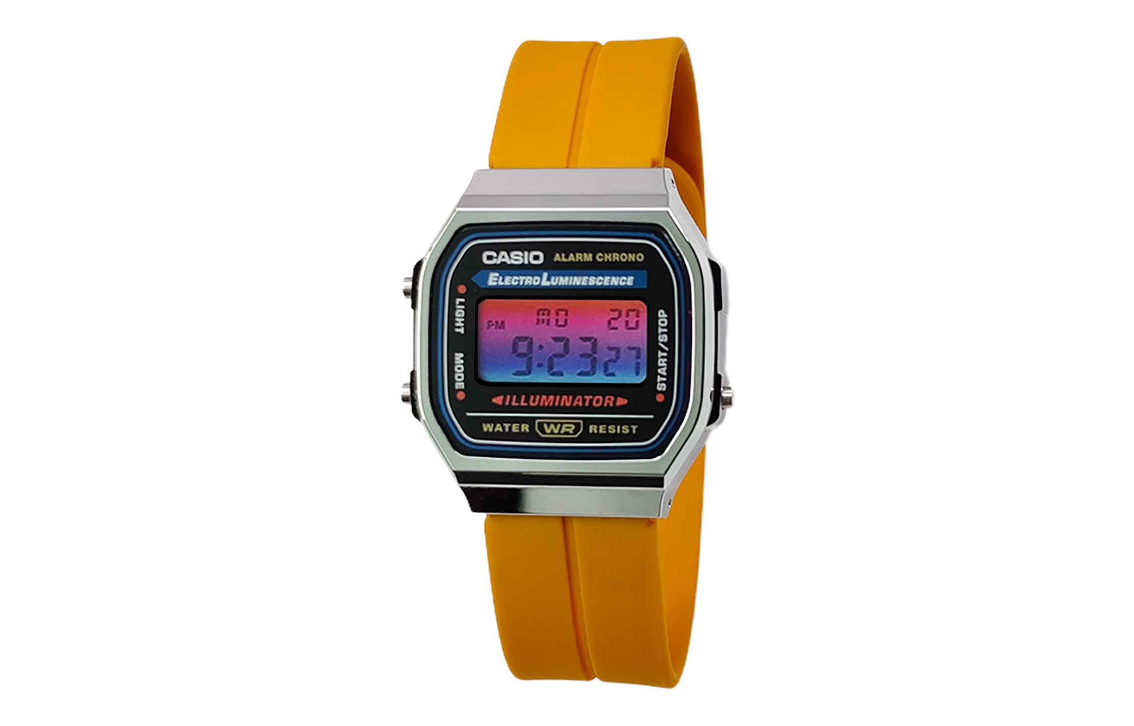 

CASIO Кварцевые часы Retrofit Series с силиконовым ремешком, мужские часы с черным циферблатом
