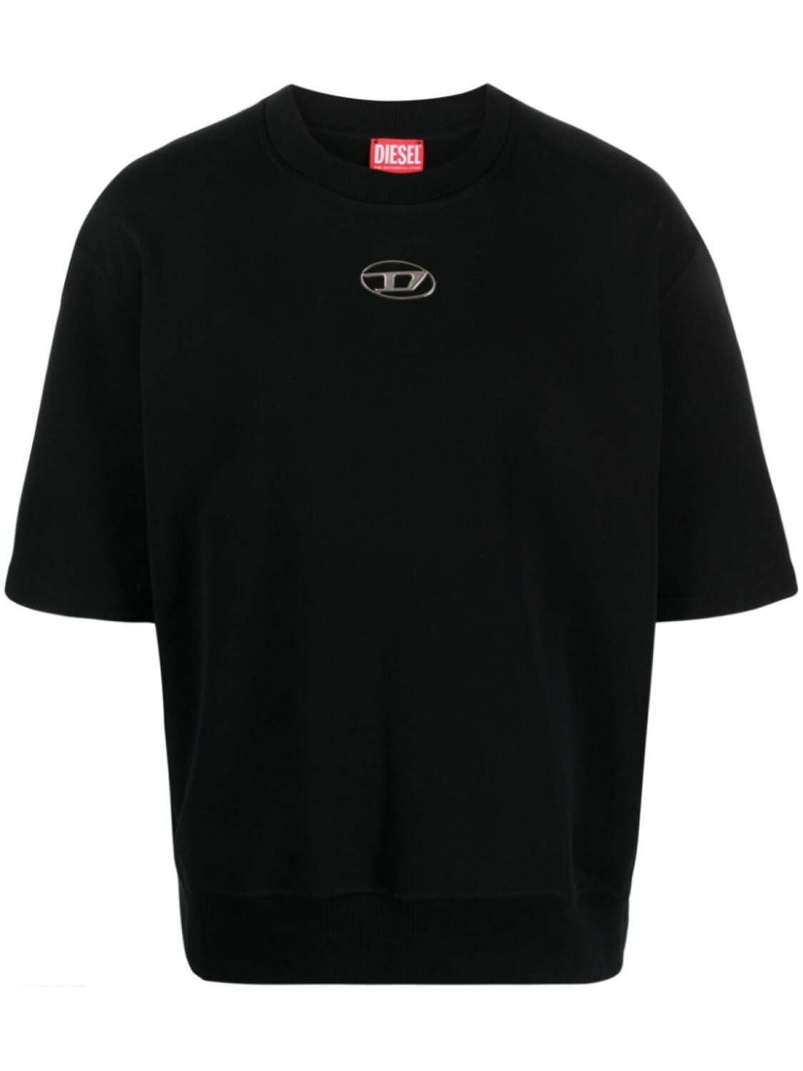 

Diesel футболка Oval D с логотипом, черный