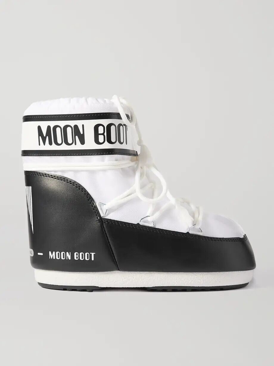 Зимние ботинки Moon Boot Icon Low из искусственной кожи, белый