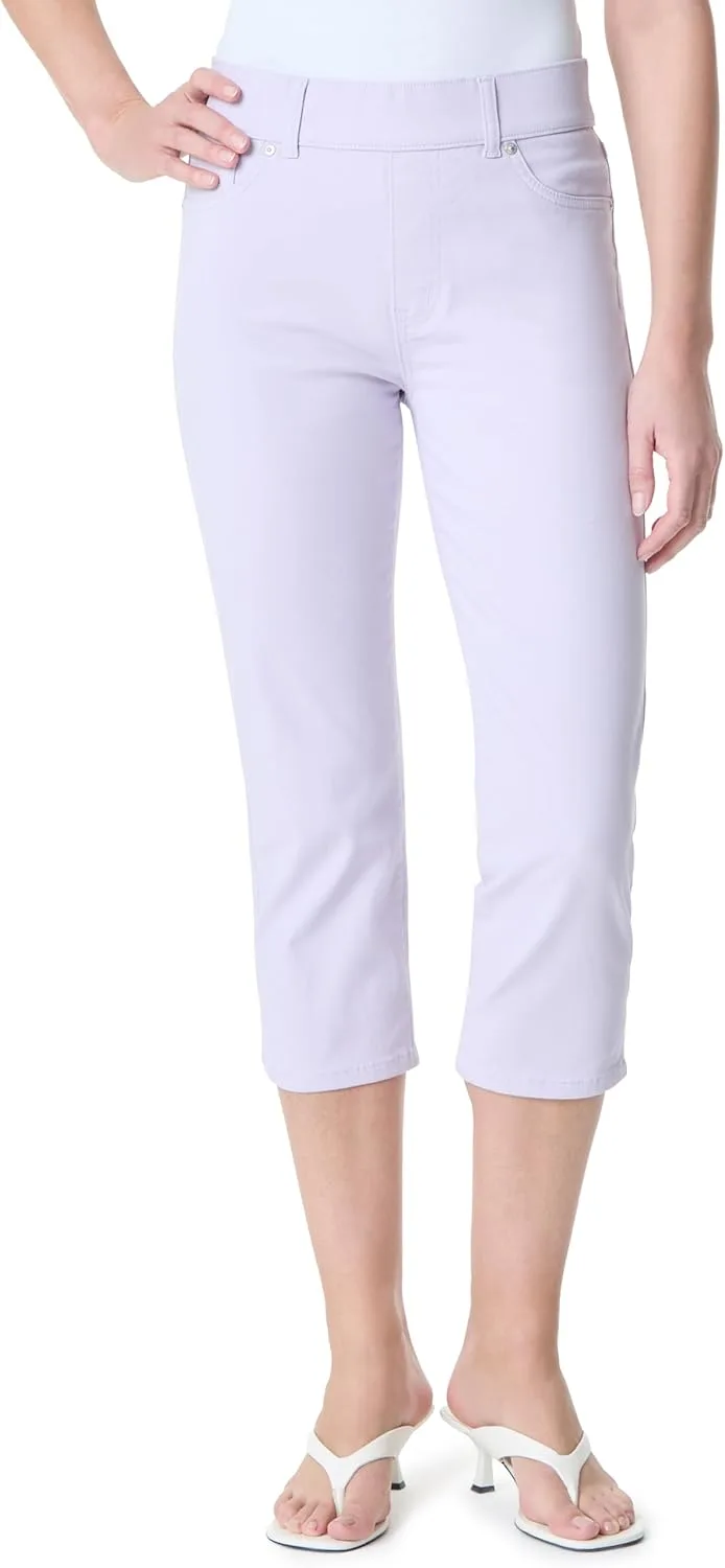 

Gloria Vanderbilt женские брюки капри с эффектом стройности, высокая посадка, прямые штанины