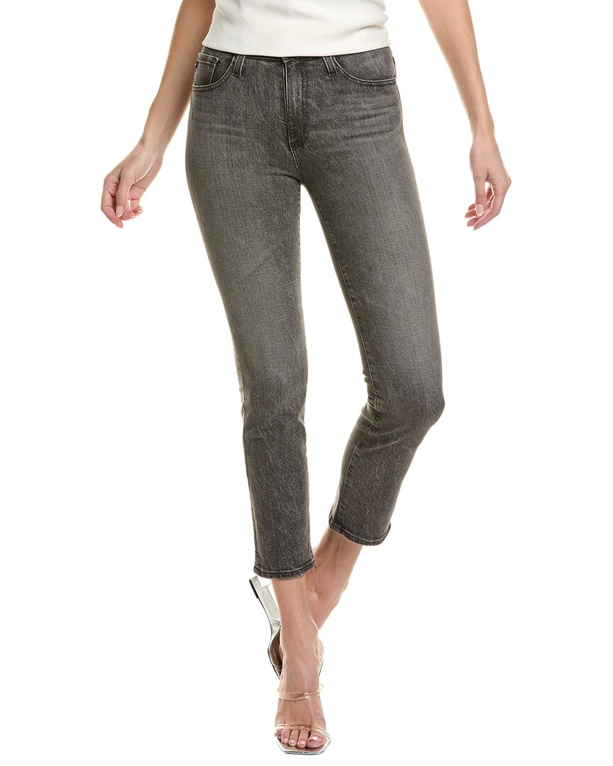 

Джинсы AG Jeans Isabelle с высокой посадкой, прямые, укороченные, синий