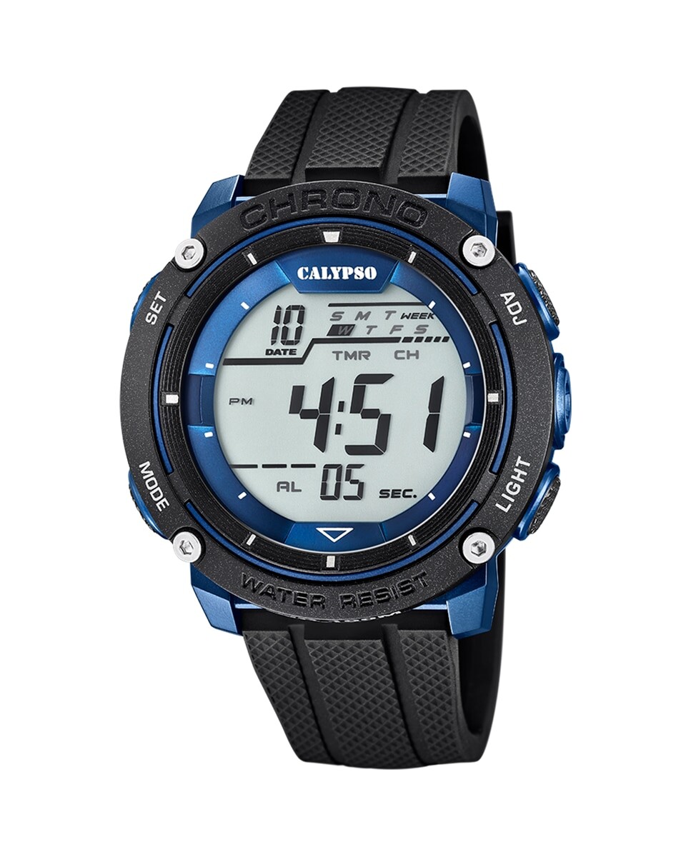 

K5820/2 Digital For Man черные резиновые мужские часы Calypso, черный