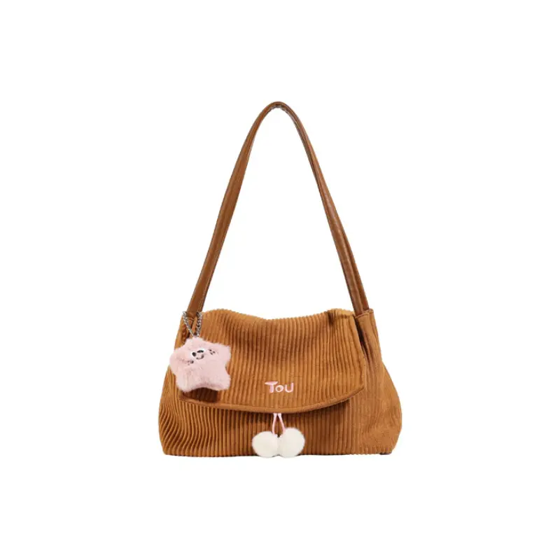 

TOUTOU Women Shoulder Bag, Клубнично-какао-коричневый