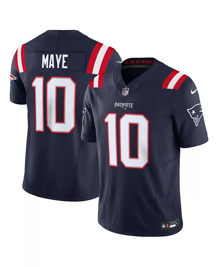 

Мужская джерси New England Patriots Vapor F.U.S.E. Limited Drake Maye в синем цвете Nike