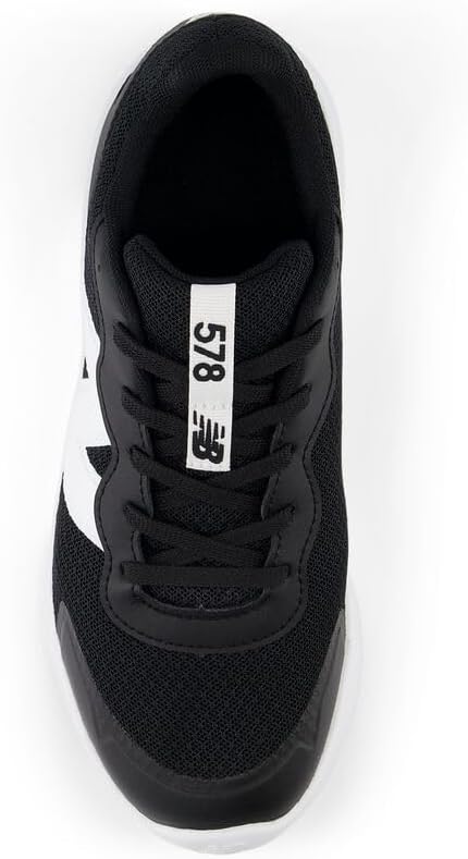 Детские кроссовки New Balance Dynasoft 578 V1 на шнуровке (унисекс), белый/черный — фото 4