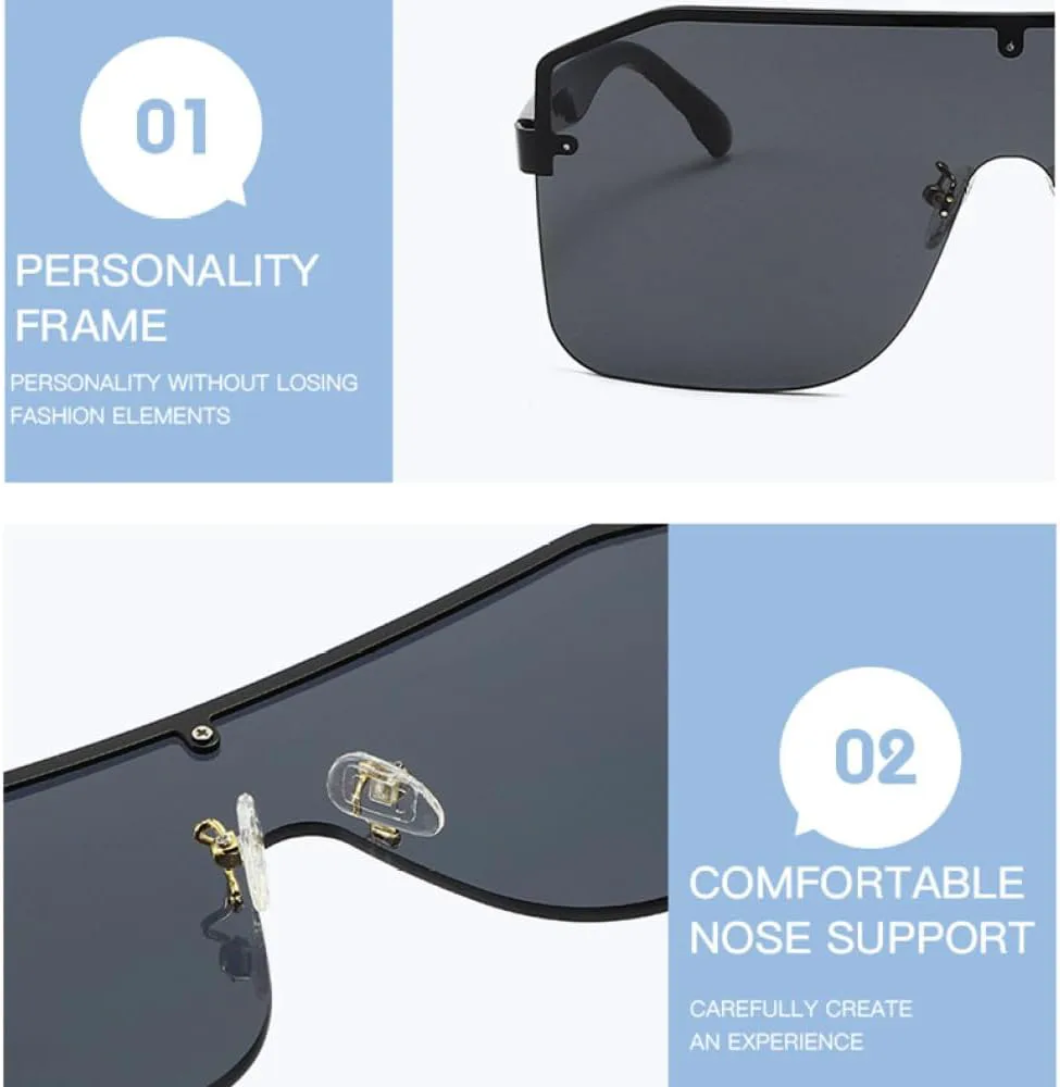 

Женские солнцезащитные очки в винтажном стиле, квадратная оправа, большие солнцезащитные очки для женщин, летние очки с защитой от УФ-излучения UV400 MTZJH, C4