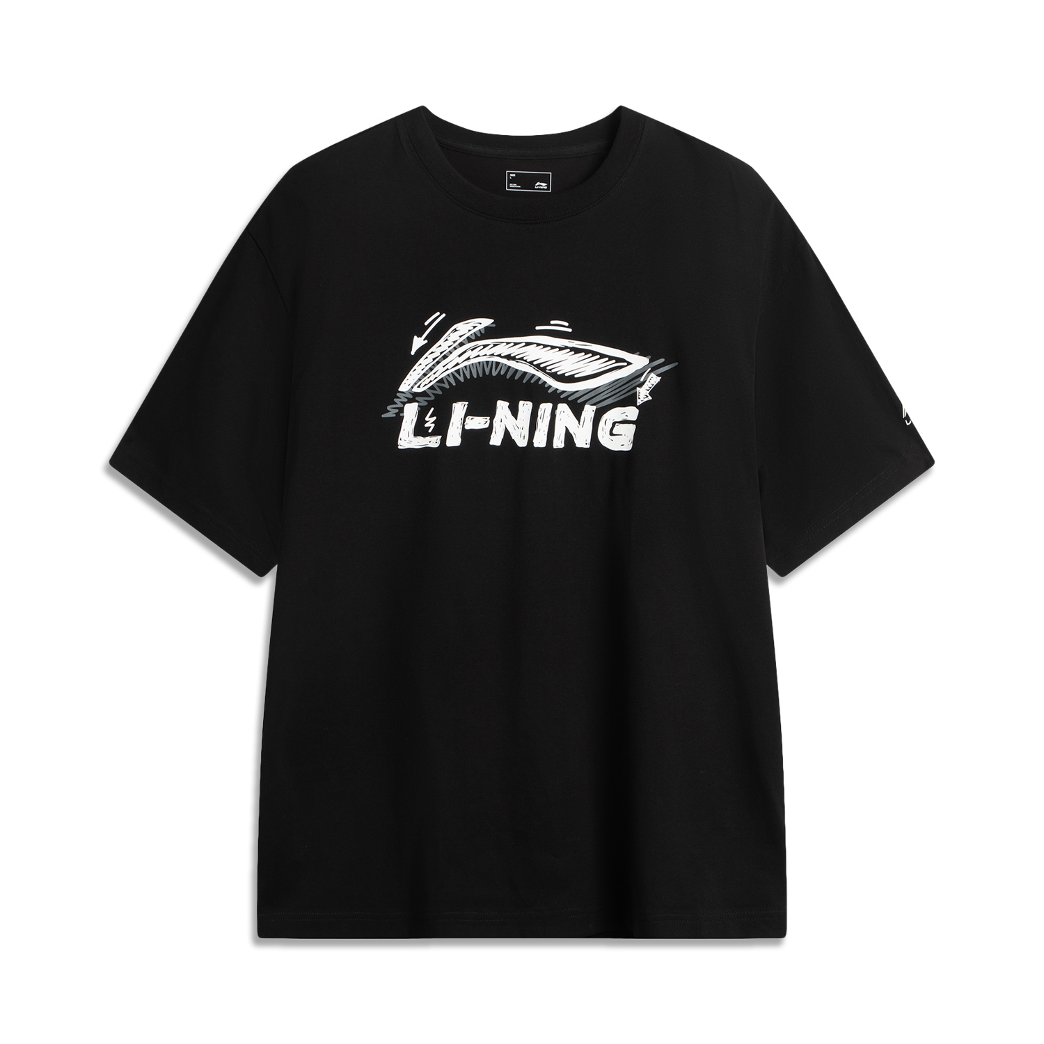 

LINING Футболка мужская черная Sports Life Collection, Черный, LINING Футболка мужская черная Sports Life Collection