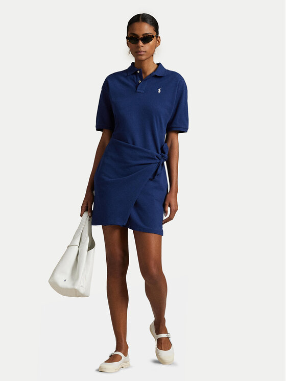 Платье на каждый день прямого покроя 211A88516001 Polo Ralph Lauren, синий — фото 2
