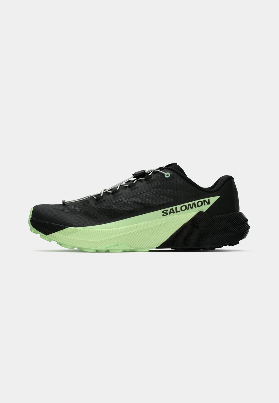 Кроссовки Salomon PULSAR, Black/Patina Green/Black — фото 2