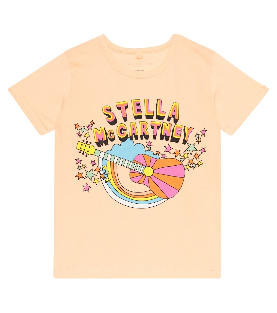

Футболка из хлопкового джерси с принтом Stella McCartney Kids, разноцветный