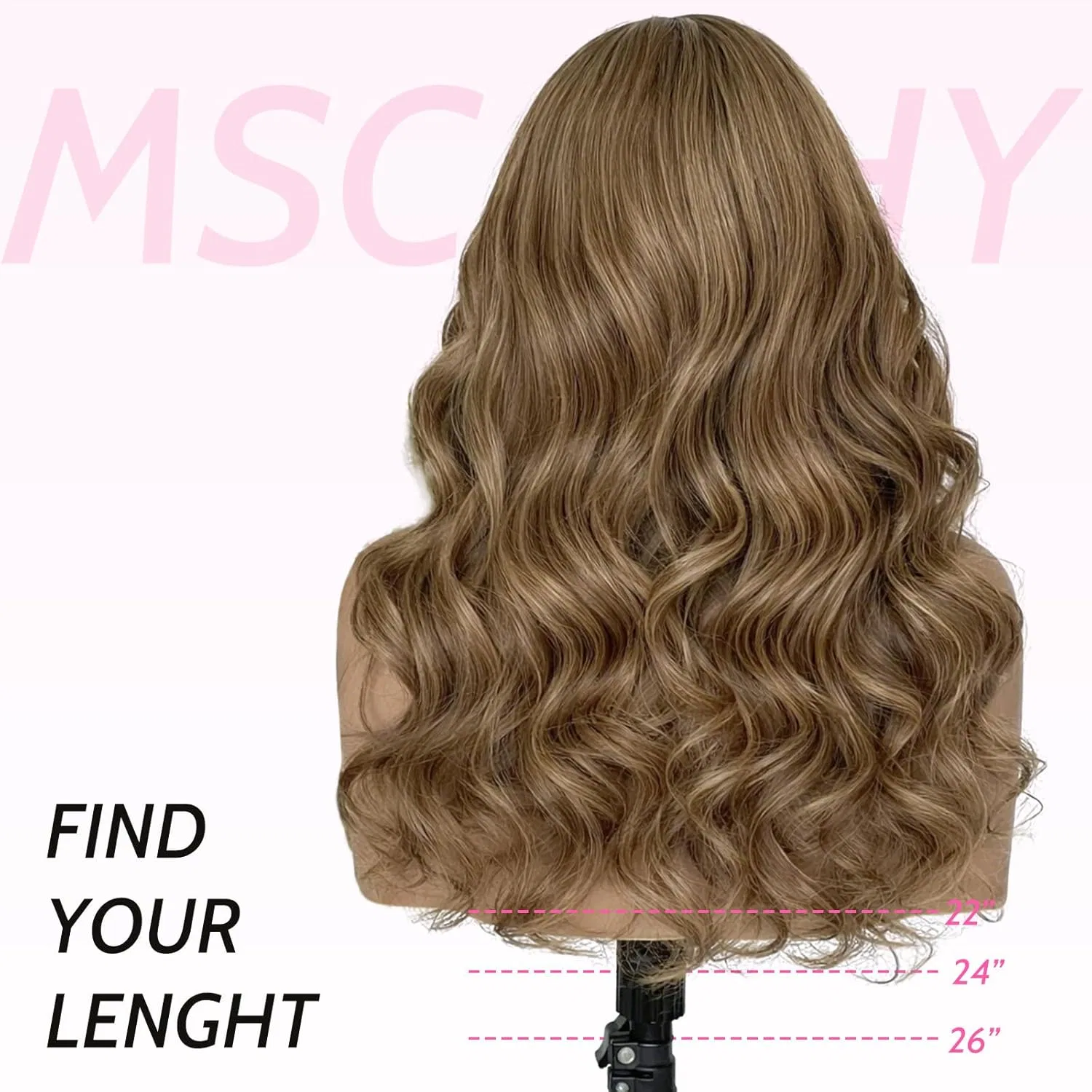 Парик Byluxurious Vanilla Blonde из натуральных волос с эффектом балаяж, 20 дюймов Sxfyinonh — фото 4
