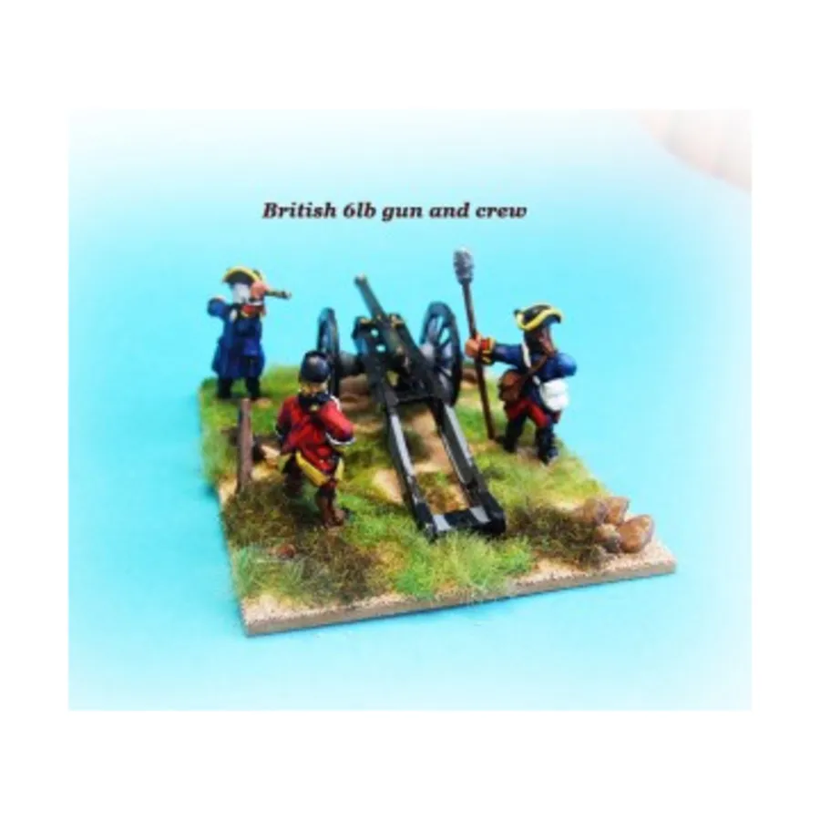 

Британский 6 фунтов. Пистолет с экипажем, French & Indian War 1754-1763 (28mm)