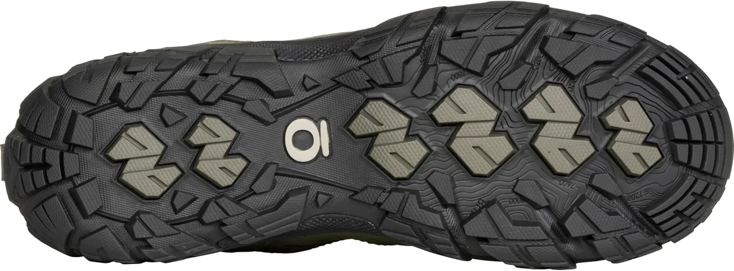 Мужские походные кроссовки Oboz Sawtooth X Low, оливковый — фото 3