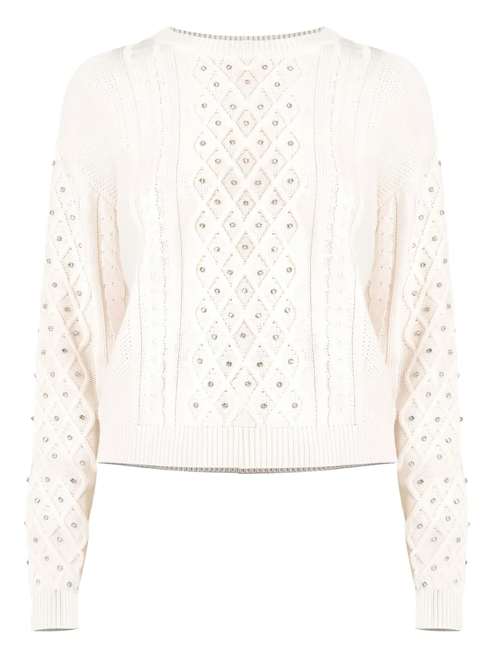 

Джемпер Emiliana с косами и украшениями Kocca, бежевый