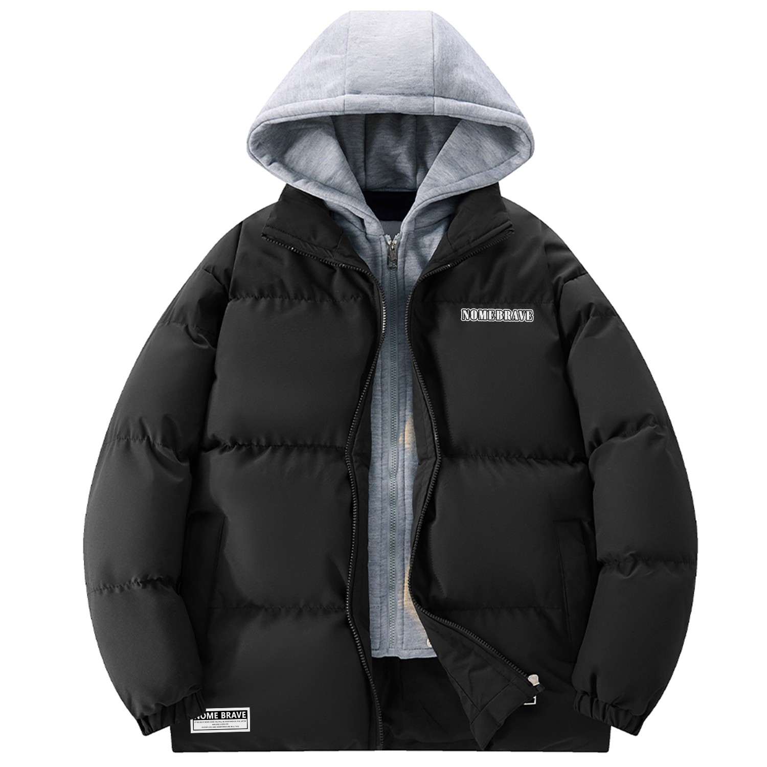 

NOME Пуховик Unisex, Black (Mock Two-Piece)