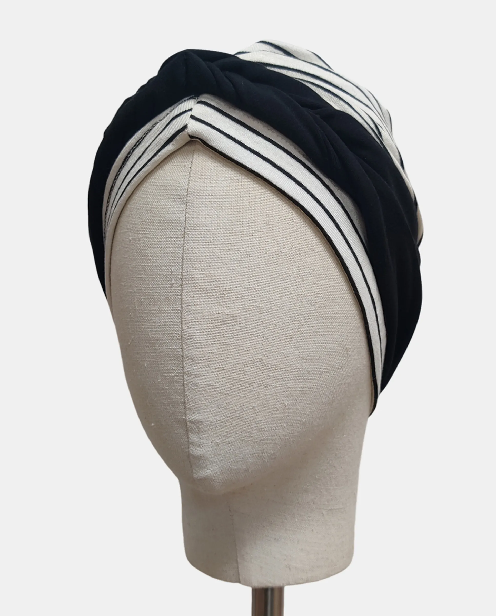 

Фронтальный колосок тюрбан Belle Turban, черный