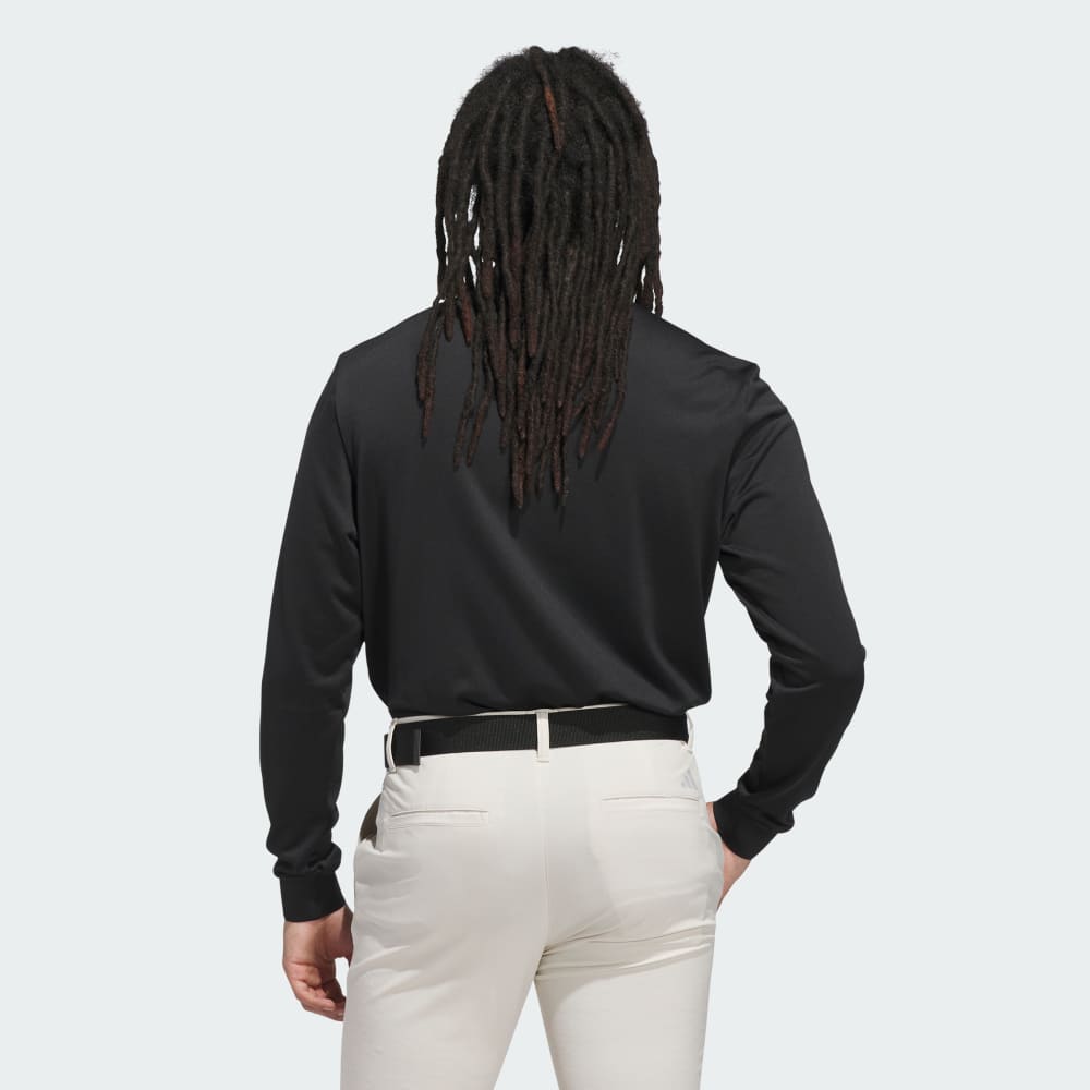 Поло Adidas Ultimate365 Cold.rdy Long Sleeve Polo Shirt, черный — фото 2