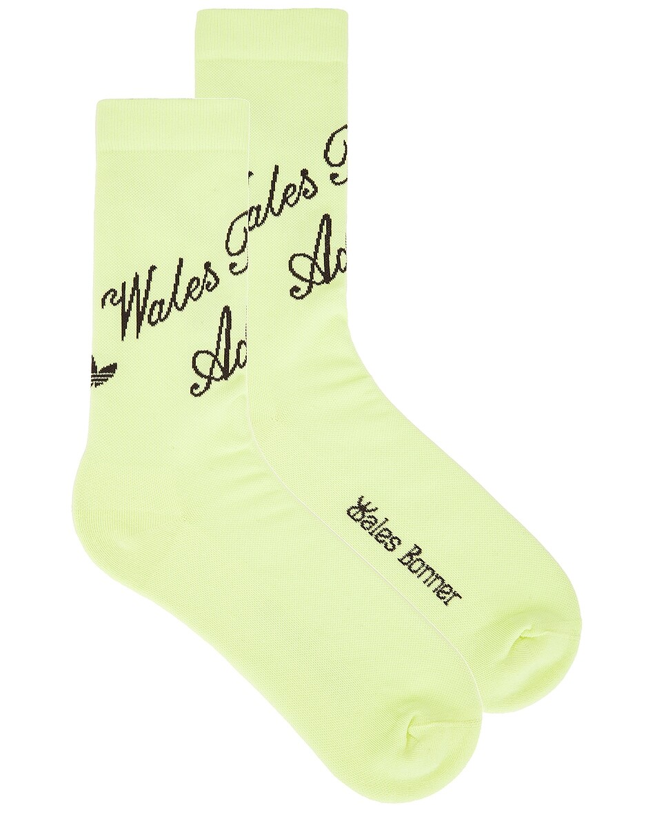 

Короткие носки Adidas By Wales Bonner, цвет Semi Frozen Yellow