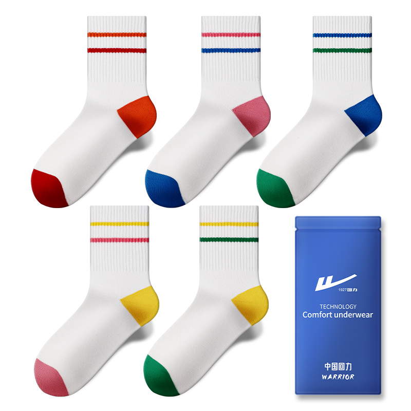 

Комплект носков Warrior до середины голени унисекс, Pink-Blue, Pink-Blue, Yellow-Pink, Yellow-Pink, Yellow-Dark Green[5 Pack]