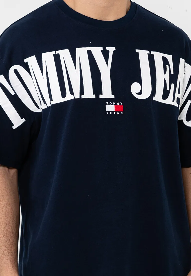 Футболка оверсайз, Tommy Jeans Tommy Hilfiger, темно-синий — фото 3