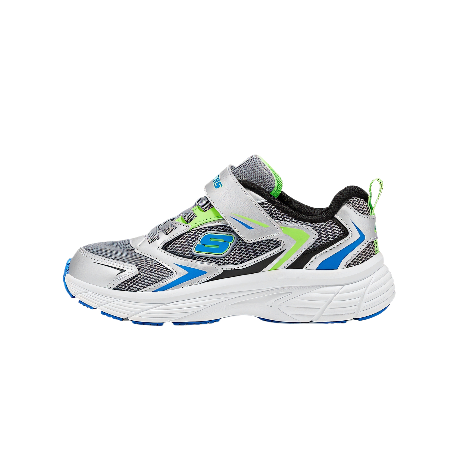 

МАЛЬЧИКИ Низкие детские кроссовки для повседневной жизни Skechers Kids, серебряный