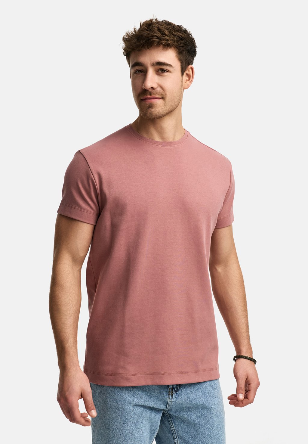 

Базовая футболка SANDER INDICODE JEANS, цвет Old Rose