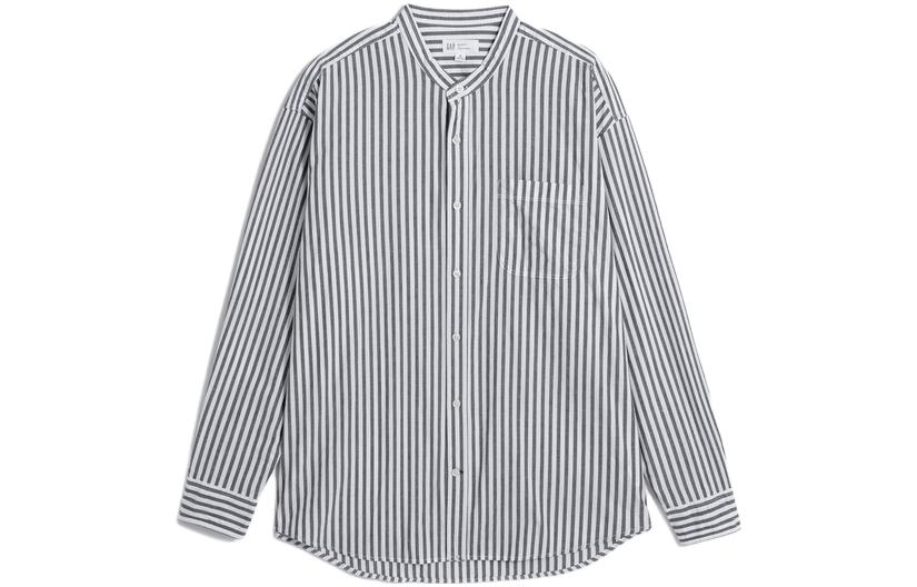 

Мужская рубашка GAP, цвет Black/White Stripes